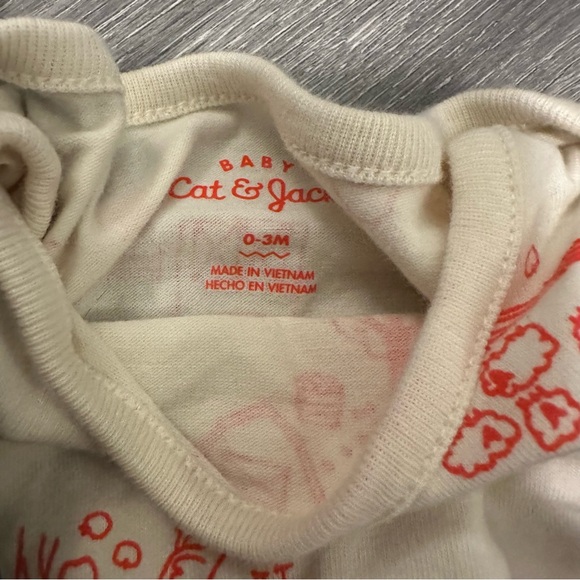 Cat and Jack back to school onesie with matching dress (size 0-3M) - Picture 4 of 5